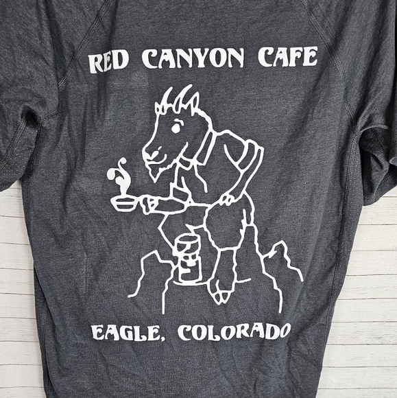 CARHARTT "RED CANYON CAFE"   GRAY SHORT SLEEVE RELAXED FIT TSHIRT, SZ SMALL - Picture 6 of 10